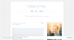 Desktop Screenshot of makeofme.com