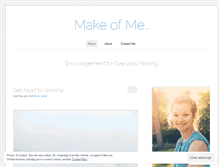 Tablet Screenshot of makeofme.com